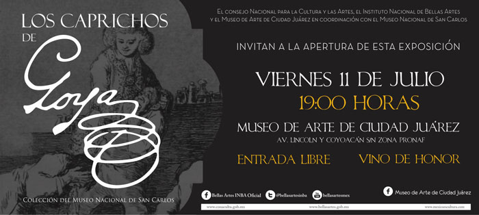 Invita a la apertura de exposición